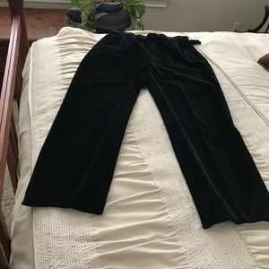 Liz port black velvet ladies slacks